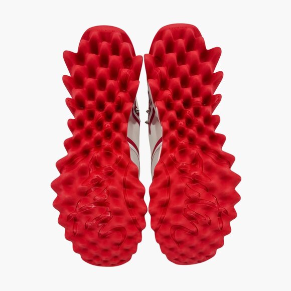 Christian Louboutin Sharkina White Mesh Red Sneakers Size 38.5 US 8.5 Women's 05 - Picture 4 of 15